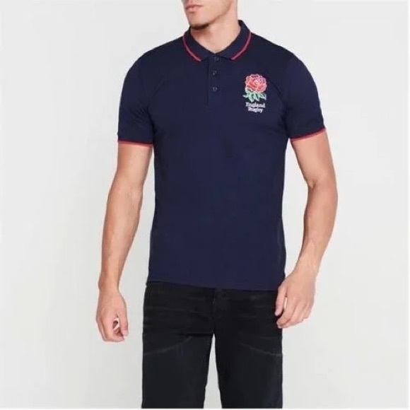 Official RFU England Rugby Core Men's Polo Shirt, Embroidered Badge Size Small - Picture 3 of 10